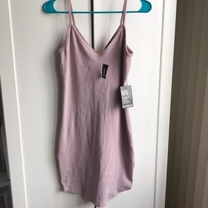 NWT Express Ribbed Cami Muave Dress